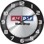 V30-528-DGM Bombe Cam Duvar Saati