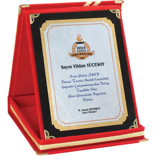 Ap-01k-12×16 kırmızı albüm plaket
