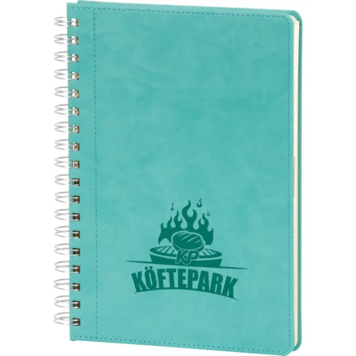 Bağcılar-17×24 Turkuaz Spiralli Tarihsiz Defter