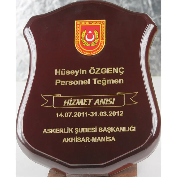 Bk-75 ahşap plaket
