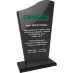 EKT-108-FM Füme Kristal Plaket