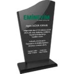 EKT-108 Füme Kristal Plaket