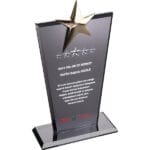 EKT-128-FM Füme Kristal Plaket