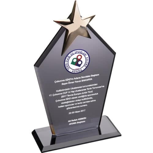Promosyon Kristal Plaket Füme EKT-170-FM