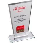 EKT-235 Şeffaf Kristal Plaket