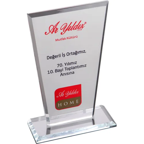 EKT-235 Şeffaf Kristal Plaket