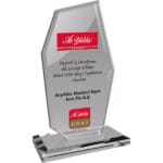 EKT-275-ŞF Şeffaf Kristal Plaket