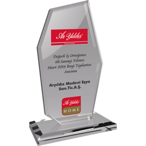 EKT-275-ŞF Şeffaf Kristal Plaket