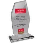 EKT-275 Şeffaf Kristal Plaket