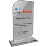 EKT-290-ŞF Şeffaf Kristal Plaket