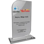 EKT-290 Şeffaf Kristal Plaket