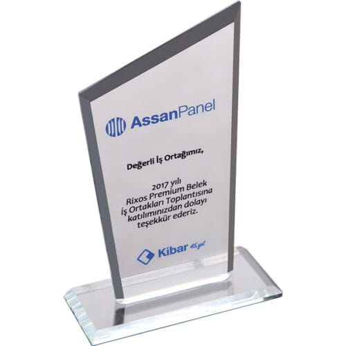 EKT-310-ŞF Şeffaf Kristal Plaket