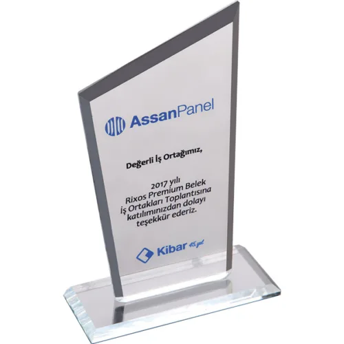 EKT-310 Şeffaf Kristal Plaket
