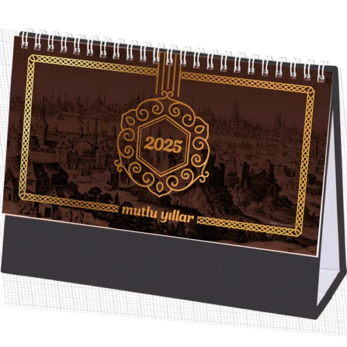 AMT-02-TS Taslama – Siyah Osmanlı Masa Takvimi