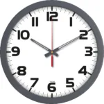 V30-334-FM Füme Plastik Duvar Saati