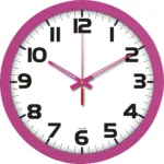 V30-333-FSY Fuşya Plastik Duvar Saati