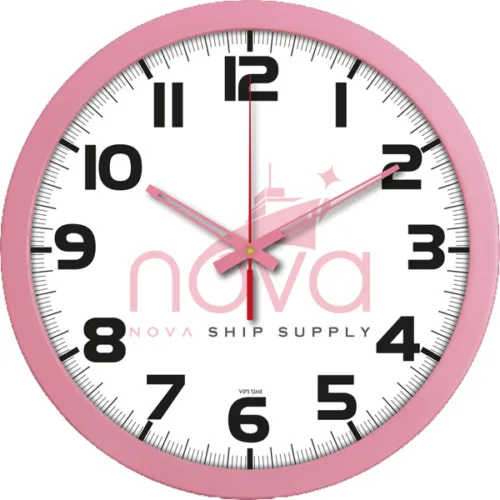 V30-333-PM Pembe Plastik Duvar Saati