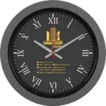 V30-346-FM Füme Plastik Duvar Saati