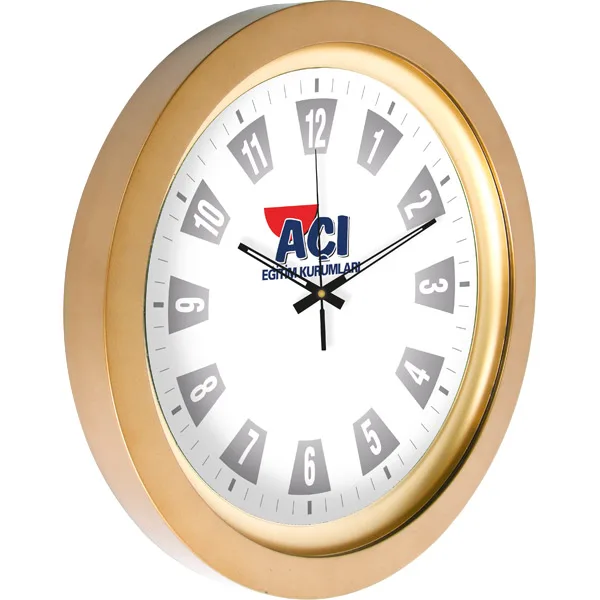 Aplus Promosyon Ürünleri 💠 V30-741-a altın metalize duvar saati