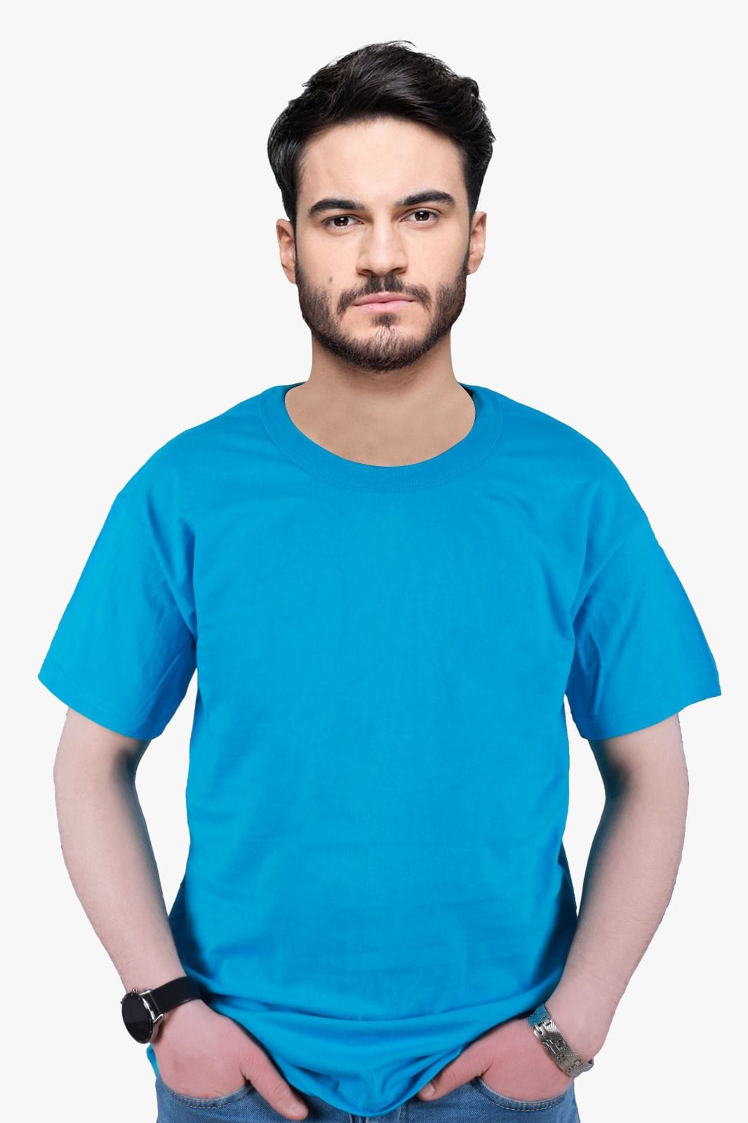 Aplus Promosyon Ürünleri Sifir Yaka Penye Mavi