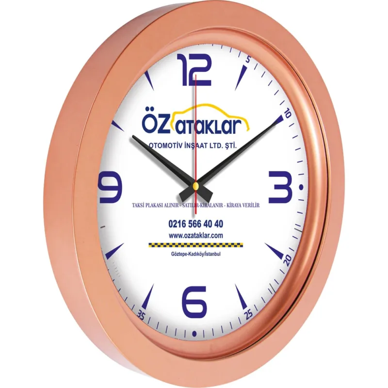 Aplus Promosyon Ürünleri &Bull; Metalize duvar saati bronz v30-741-b