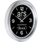 Metalize Duvar Saati Gümüş V30-743-G