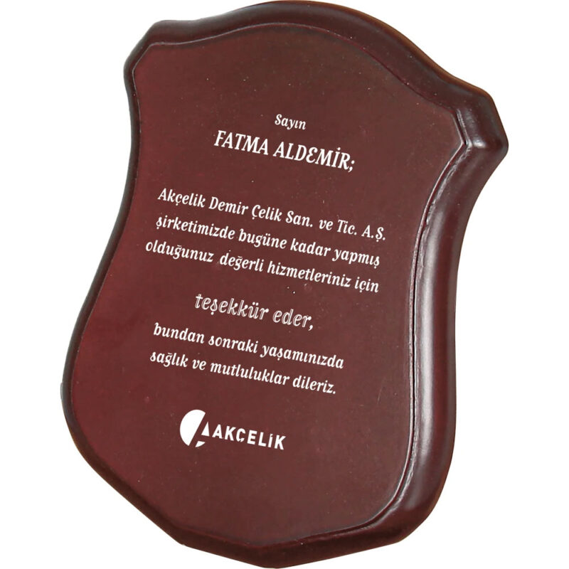 Bk-76 ahşap plaket