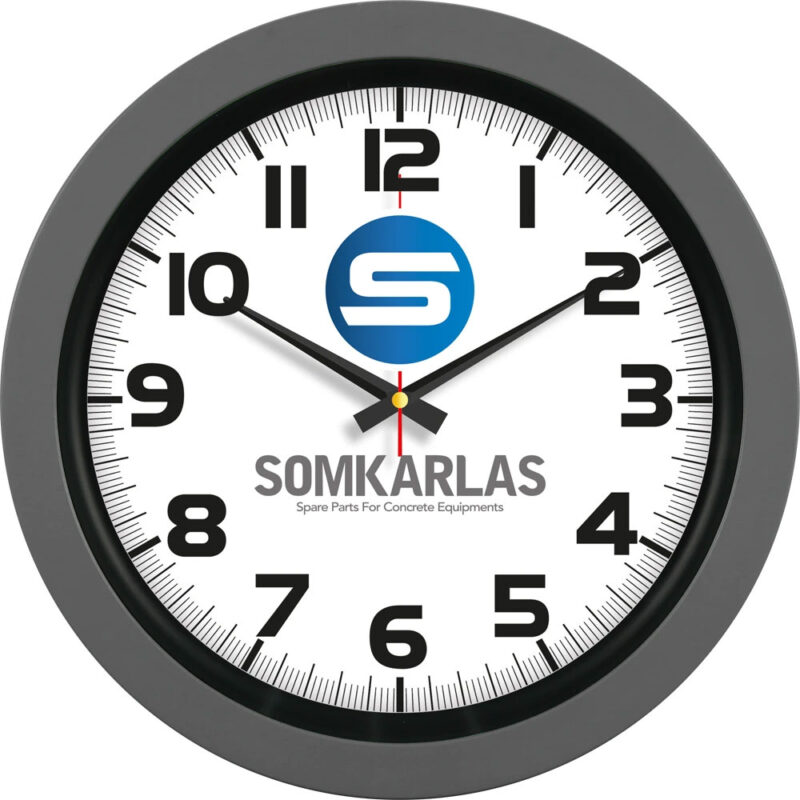 V30-346-fm füme plastik duvar saati