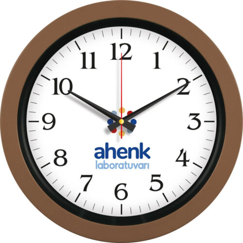 V30-346-KH Kahverengi Plastik Duvar Saati