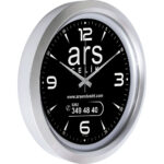 V30-743-G Gümüş Metalize Duvar Saati