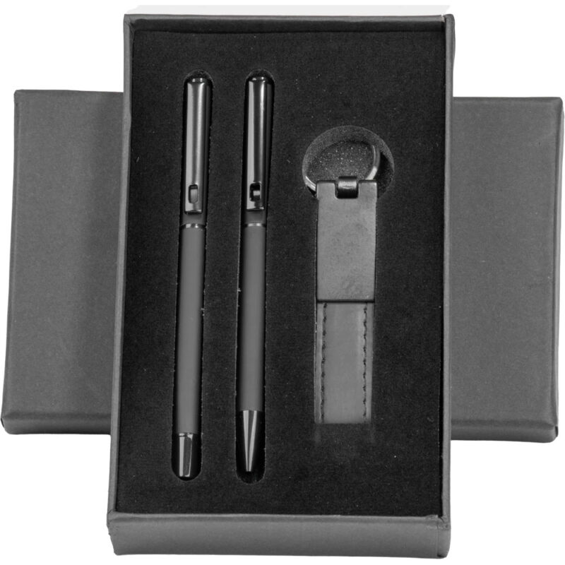 APLUS PROMOSYON ÜRÜNLERI » 0510-220 17,5 x 11 x 3 cm siyah hediyelik set