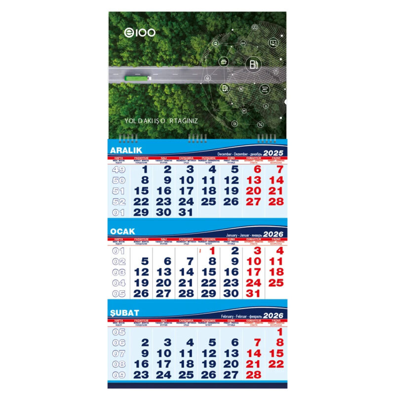 Gmc-05 31 x 65,5 cm orta boy gemici takvim