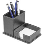 D-3170 9,5 x 10,5 x 23,5 cm Deri Kalemlik ve Notluk