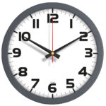 V30-334-FM Ø 35 cm Füme Plastik Duvar Saati