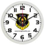 V30-334-G Ø 35 cm Gri Plastik Duvar Saati