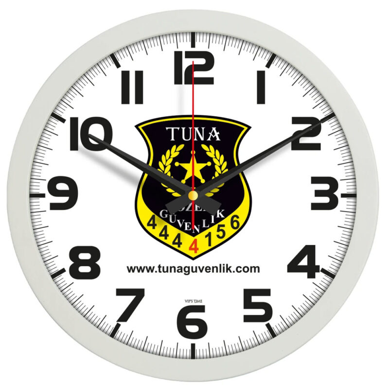 APLUS PROMOSYON ÜRÜNLERI » V30-334-g ø 35 cm gri plastik duvar saati