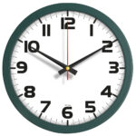 V30-334-HY Ø 35 cm Haki Yeşil Plastik Duvar Saati