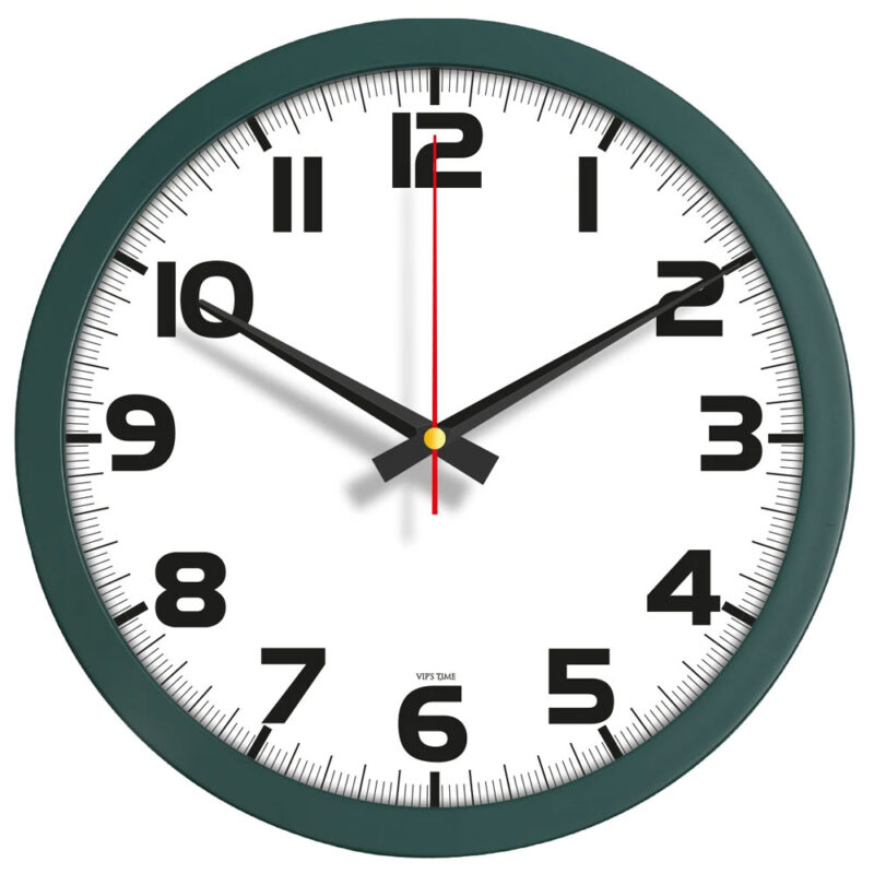 APLUS PROMOSYON ÜRÜNLERI » V30-334-hy ø 35 cm haki yeşil plastik duvar saati