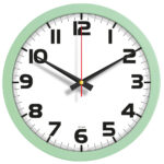 V30-333-MYSL Ø 30 cm Mint Yeşili Plastik Duvar Saati