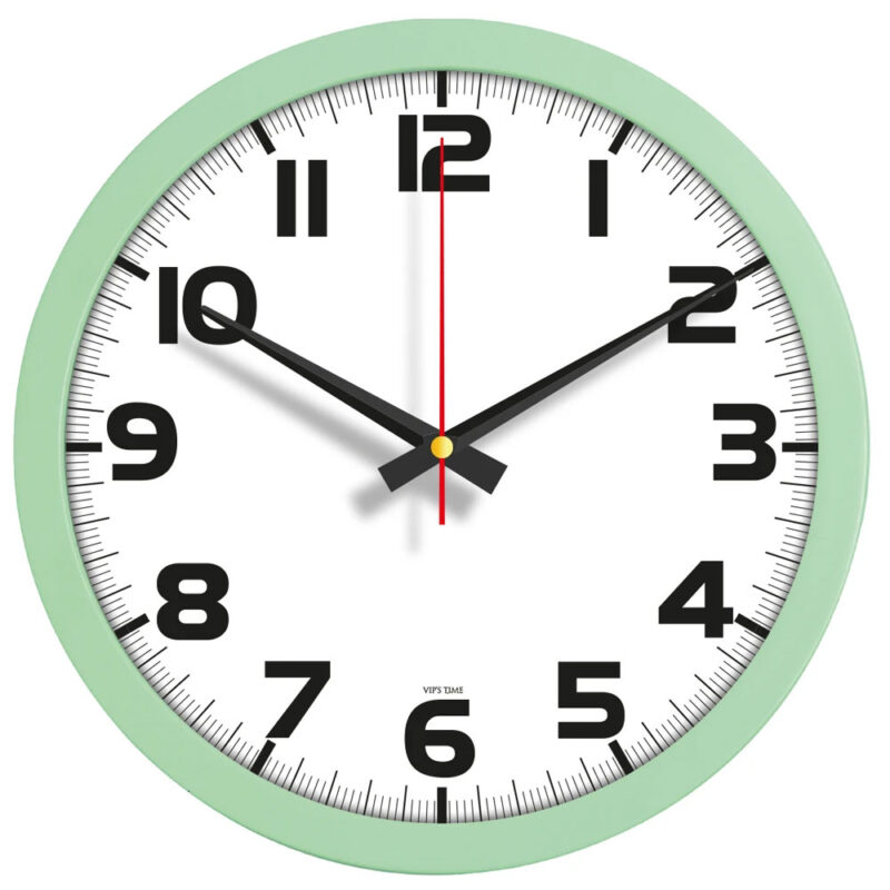 APLUS PROMOSYON ÜRÜNLERI » V30-333-mysl ø 30 cm mint yeşili plastik duvar saati