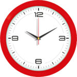 V30-506-K Ø 35 cm Plastik Duvar Saati