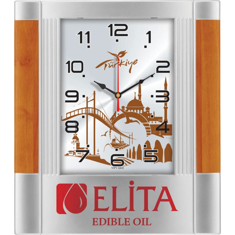 APLUS PROMOSYON ÜRÜNLERI » V30-508 27,5 x 31,5 cm plastik duvar saati