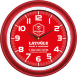 V30-509-K Ø 40 cm Plastik Duvar Saati