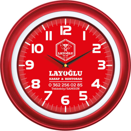 V30-509-K Ø 40 cm Plastik Duvar Saati