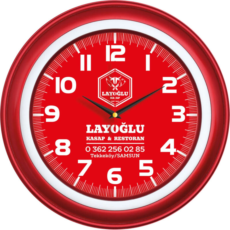 APLUS PROMOSYON ÜRÜNLERI » V30-509-k ø 40 cm plastik duvar saati