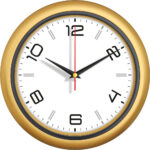 V30-510-A Ø 28 cm Plastik Duvar Saati