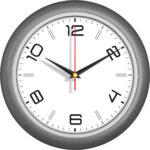 V30-510-F Ø 28 cm Plastik Duvar Saati