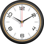 V30-510-S Ø 28 cm Plastik Duvar Saati