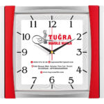 V30-515-K 32,5 x 36,5 cm Plastik Duvar Saati