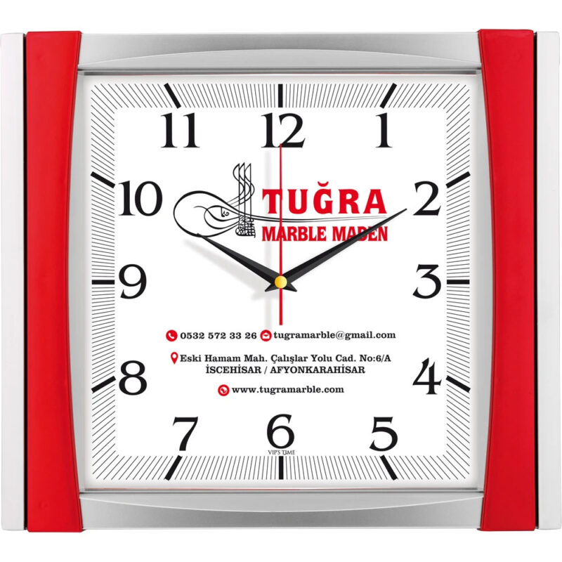 V30-515-k 32,5 x 36,5 cm plastik duvar saati